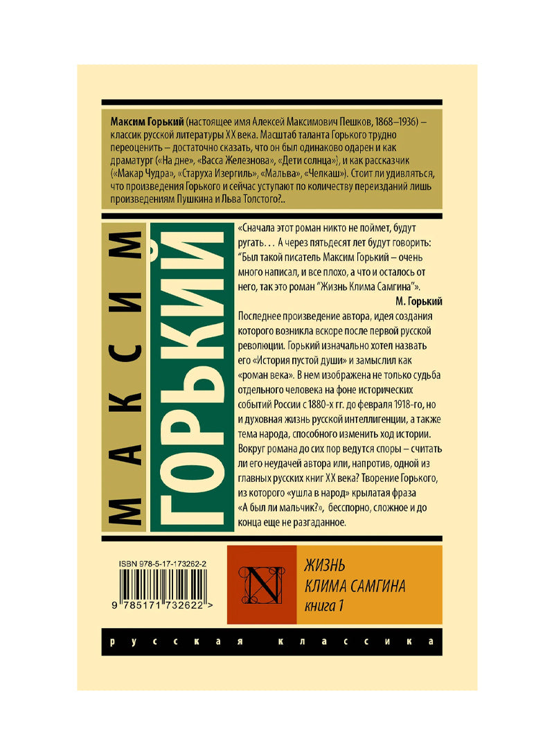 Жизнь Клима Самгина. В 2 кн. Книга 1